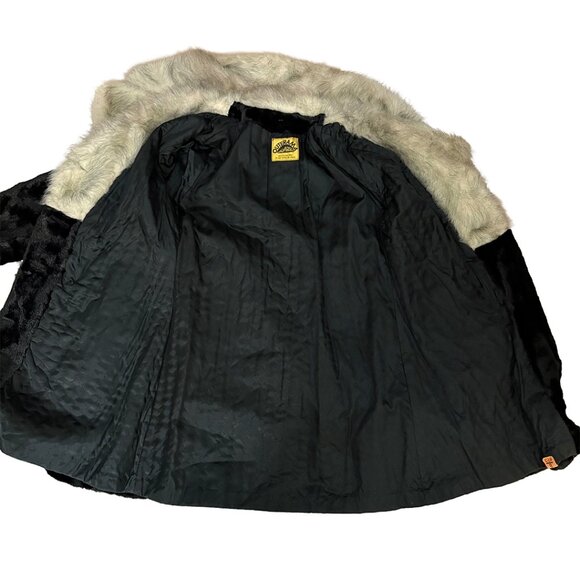 Vintage Outerama Faux Fur Coat with Dramatic Shawl Collar - Picture 11 of 13